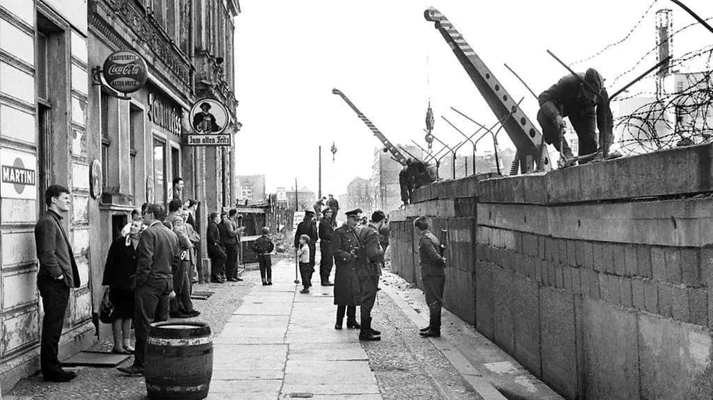 Construction of the Berlin Wall Begins