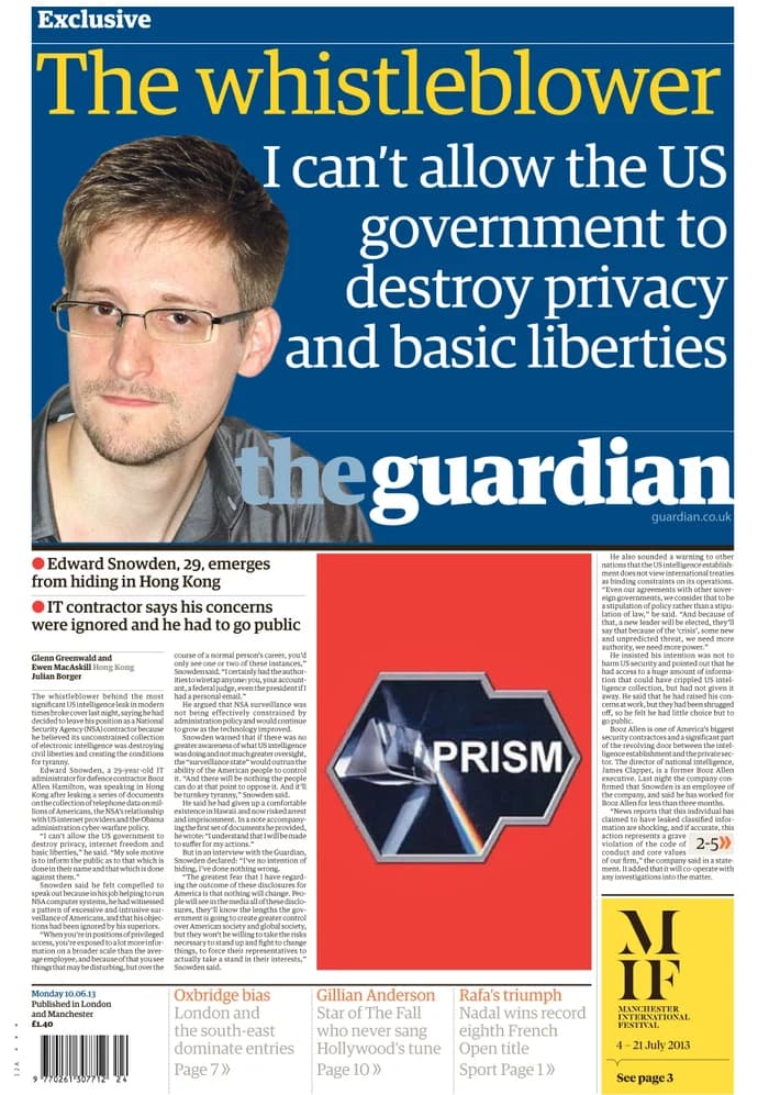 Edward Snowden NSA Revelations
