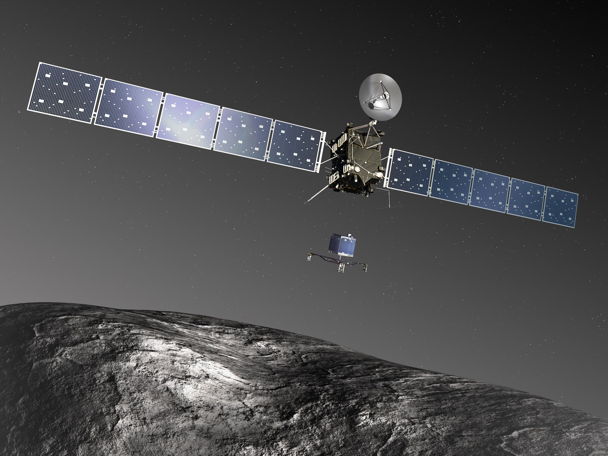 Rosetta Mission Lands on a Comet